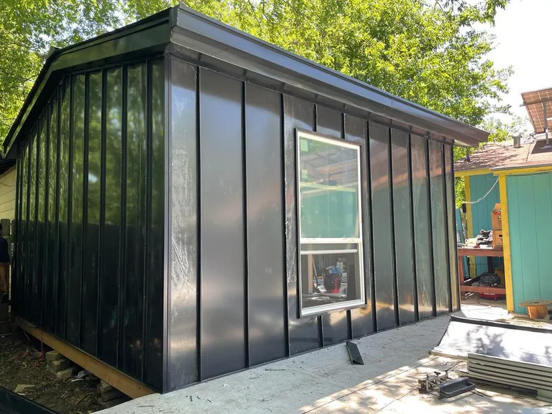 Black standing seam metal wall panels for Metal Roof Installation in Powdersville